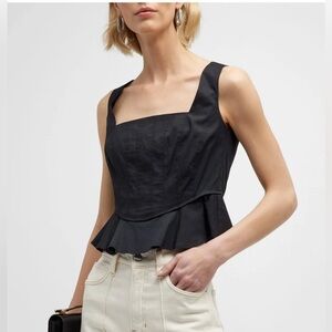 Veronica Bears Nicolette Ruffle Hem Tank- Size 2